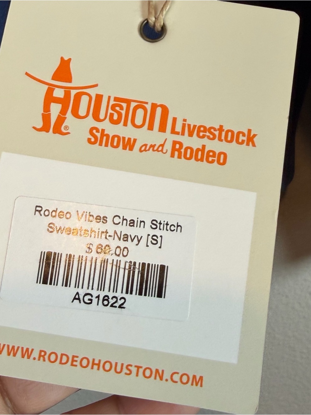 Houston Livestock & Rodeo Embroidered Rodeo Vibes Crewneck Sweatshirt - Picture 3 of 7